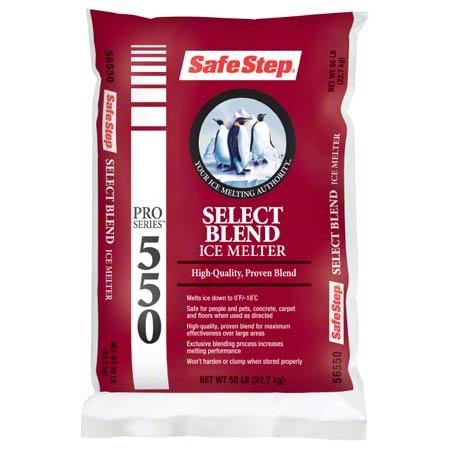  Safe Step Pro Series 550 Select Ice Melter 50 lb. Bag White ea (ICE56550) 