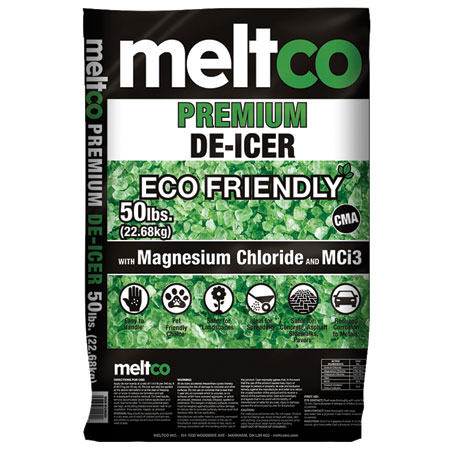  meltco Premium Eco Friendly Magnesium Ice Melt 50# bag Green ea (ICEMELTP) 