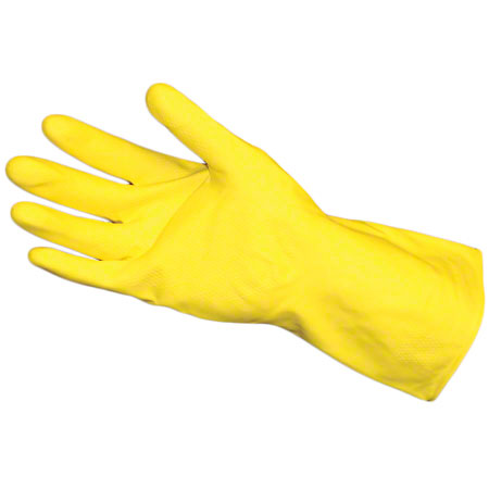 Impact Flock Lined Latex Gloves Large Yellow 12dz/cs (IMP8440L) 