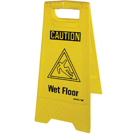  Impact English Only Wet Floor Sign   ea (IMP9152) 