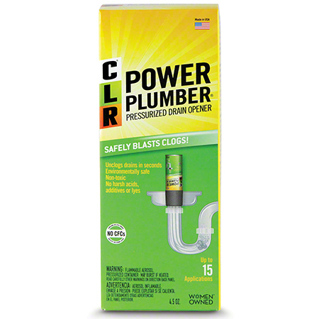  Jelmar CLR Power Plumber Pressurized Drain Opener   6/cs (JELPP45) 