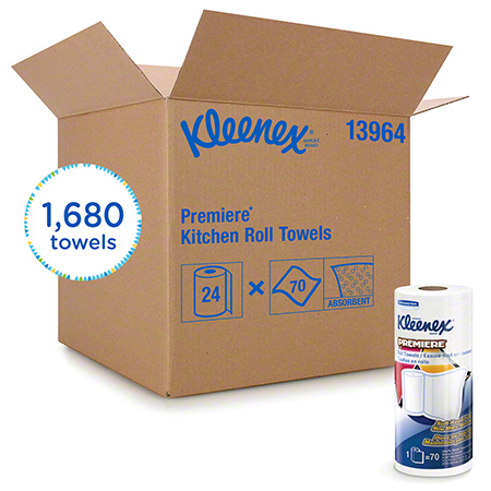  Kimberly-Clark Kleenex Premiere Kitchen Roll Towel 70 ct.  24/cs (KCC13964) 