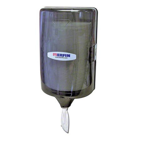  Merfin Mini Center-Pull Towel Dispenser  Smoke Grey ea (MERF51003) 