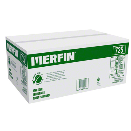  Merfin Premium Jumbo Center Pull Towel 7.8 x 600'  6/cs (MERF725) 