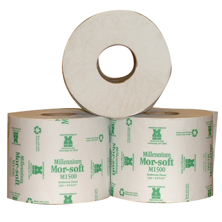  Morcon Millennium Mor-Soft 1 Ply Bath Tissue 4 x 4.5  48/cs (MORM1500) 