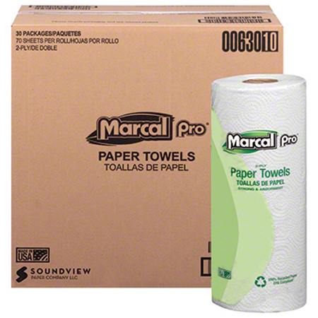  Marcal Pro  100% Premium Recycled Perforated Towel 70 ct.  30/cs (MRC00630) 