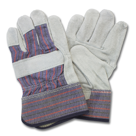  Starched Leather Palm Gunn Cut Glove   10dz/cs (PCGLP1-MN-C2C) 
