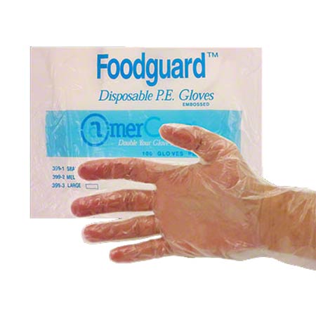  Professional Choice Polyethylene Food Handler Gloves Large  10/100/cs (PCPFSGL) 