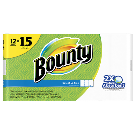  P&G Bounty Large White Select-a-Size Paper Towel 79 ct.  1/12/cs (PGC95007) 