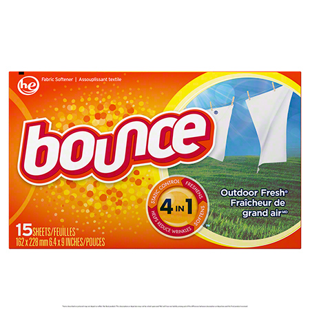  P&G Bounce Outdoor Fresh Dryer Sheets 15 ct.  15/cs (PGC95860) 