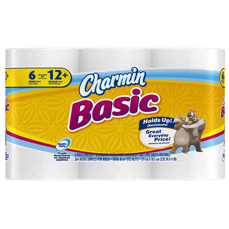  P&G Charmin Essentials Soft Giant Bath Tissue 4.0 x 3.92  6/8/cs (PGC96480) 