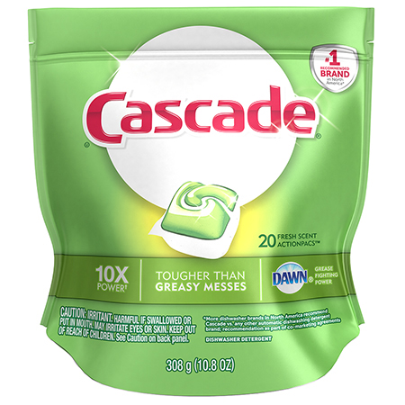  P&G Cascade ActionPacs Dish Detergent 20 ct.  5/cs (PGC97716) 
