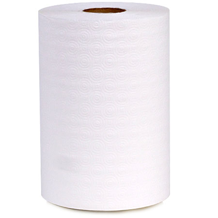  Velvet Soft Premium White Roll Towels 8 x #350 White 12/cs (PVS350) 
