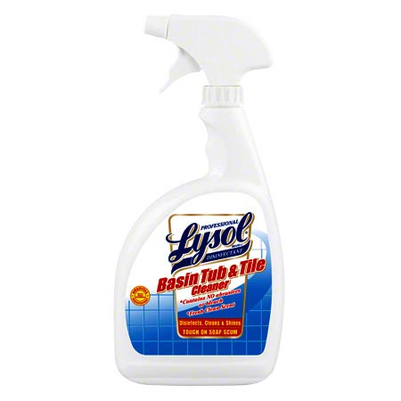  Professional Lysol Basin Tub & Tile Cleaner 32 oz.  12/cs (REC04685) 