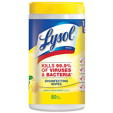  Lysol Brand Disinfecting Wipes 80 ct.  6/cs (REC77182) 