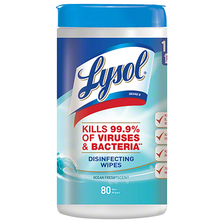  Lysol Brand Disinfecting Wipes 80 ct.  6/cs (REC77925) 