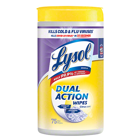 Lysol Dual Action Disinfecting Wipe 56 ct.  6/cs (REC81700) 