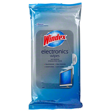  Windex Electronics Pre-Moistened Wipe 25 ct.  12/cs (SCJ642517) 