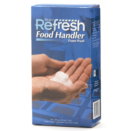  Stoko Refresh Food Handlers' Foam Wash 800 mL  6/cs (STO32068) 