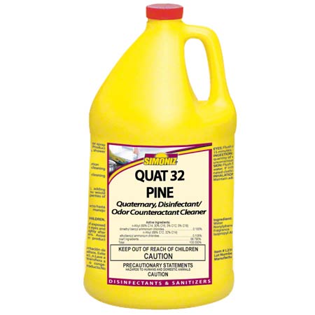  Simoniz Quat 32 Pine Disinfectant/Odor Couteractant Gal.  4/cs (SZQ3013004) 